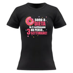 T-shirt Donna Sono a dieta-T-shirt-Lol T-shirt