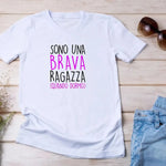 T-shirt Donna “Sono una Brava Ragazza (Quando Dormo)” - Divertente e Ironica-T-shirt-Lol T-shirt