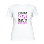 T-shirt Donna “Sono una Brava Ragazza (Quando Dormo)” - Divertente e Ironica-T-shirt-Lol T-shirt