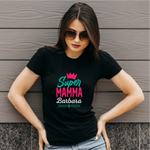 T-shirt Donna Super Mamma Personalizzata con Nome e Coroncina-T-shirt-Lol T-shirt