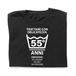 T-shirt Donna Trattare con Delicatezza 55 Anni con Età Personalizzabile-T-shirt-Lol T-shirt