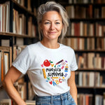 T-shirt Maestra Personalizzata con Nome e Classe - Cuore Scuola-T-shirt-Lol T-shirt