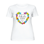 T-shirt Maestra Personalizzata con Nomi degli Alunni - Manine Colorate-T-shirt-Lol T-shirt