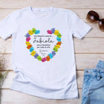 T-shirt Maestra Personalizzata con Nomi degli Alunni - Manine Colorate-T-shirt-Lol T-shirt