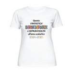 T-shirt Maestra Personalizzata Sopravvissuta all’anno scolastico-T-shirt-Lol T-shirt