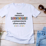 T-shirt Maestra Personalizzata Sopravvissuta all’anno scolastico-T-shirt-Lol T-shirt