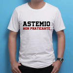 T-shirt Uomo Divertente “Astemio Non Praticante”-T-shirt-Lol T-shirt