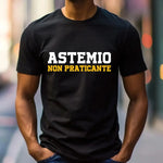 T-shirt Uomo Divertente “Astemio Non Praticante”-T-shirt-Lol T-shirt