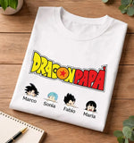 T-Shirt Uomo DragonPapà Personalizzata con Nomi dei Figli-T-shirt-Lol T-shirt