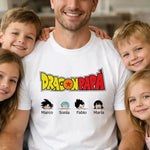 T-Shirt Uomo DragonPapà Personalizzata con Nomi dei Figli-T-shirt-Lol T-shirt