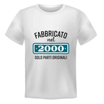 T-shirt Uomo Fabbricato nel 2000 Solo Parti Originali con Anno di Nascita Personalizzabile-T-shirt-Lol T-shirt