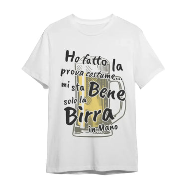 T-shirt Uomo Ho fatto la prova costume... mi sta bene solo la birra in mano-T-shirt-Lol T-shirt
