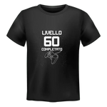 T-shirt Uomo Livello 60 Completato Con Età Personalizzabile-T-shirt-Lol T-shirt