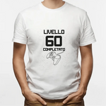 T-shirt Uomo Livello 60 Completato Con Età Personalizzabile-T-shirt-Lol T-shirt