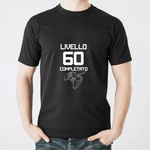 T-shirt Uomo Livello 60 Completato Con Età Personalizzabile-T-shirt-Lol T-shirt