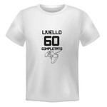 T-shirt Uomo Livello 60 Completato Con Età Personalizzabile-T-shirt-Lol T-shirt