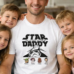 T-shirt uomo Star Daddy personalizzata con nomi figli – Maglietta regalo Festa del Papà-T-shirt-Lol T-shirt