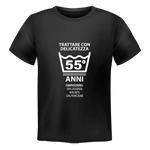 T-shirt Uomo Trattare con Delicatezza 55° Anni con Età Personalizzabile-T-Shirt-Lol T-shirt