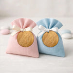 Kit 10 pz Tag Bomboniera Battesimo Angioletto in Legno Personalizzato con Nome e Data