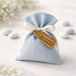 Kit 10 pz Tag Nascita a Forma di Biberon in Legno Personalizzati con Nome e Data