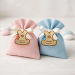 Kit 10 pz Tag Nascita a Forma di Orsetto in Legno Personalizzati con Nome e Data