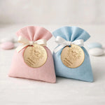 Kit 10 pz Tag Bomboniera Battesimo con Colomba in Legno Personalizzato con Nome e Data