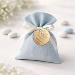 Kit 10 pz Tag Bomboniera Battesimo con Colomba in Legno Personalizzato con Nome e Data