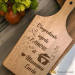 Tagliere in Legno Personalizzato con il Nome - L'Ingrediente Segreto è l'Amore di Mamma-Tagliere in Legno-Lol T-shirt