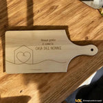 Tagliere Nessun posto è come la casa dei nonni – Idea Regalo per i Nonni, Festa dei Nonni-Tagliere in Legno-Lol T-shirt