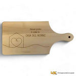 Tagliere Nessun posto è come la casa dei nonni – Idea Regalo per i Nonni, Festa dei Nonni-Tagliere in Legno-Lol T-shirt