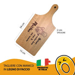 Tagliere Personalizzato con il Nome - Nessuno Cucina Bene Come la Mia Mamma-Tagliere in Legno-Lol T-shirt