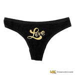 Tanga Slip Donna in Cotone Love Script-Slip Donna-Lol T-shirt