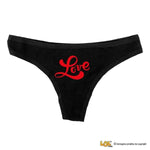 Tanga Slip Donna in Cotone Love Script-Slip Donna-Lol T-shirt