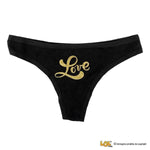 Tanga Slip Donna in Cotone Love Script-Slip Donna-Lol T-shirt