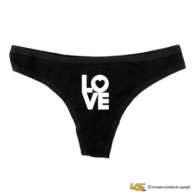 Tanga Slip Donna in Cotone Love-Slip Donna-Lol T-shirt