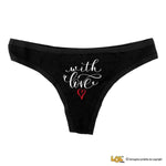 Tanga Slip Donna In Cotone With Love-Slip Donna-Lol T-shirt
