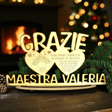 Targa Ringraziamento Maestra