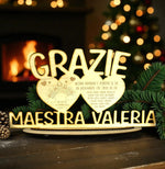 Targa Ringraziamento Maestra