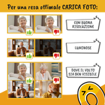 Targhetta in legno da appendere “Osteria dai Nonni” – Personalizzata con foto (FRONTE/RETRO)