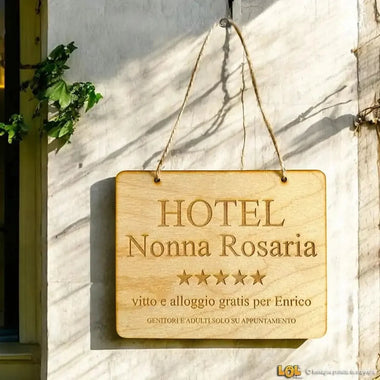 Targhetta in legno Nonni – Idea Regalo per i Nonni, Festa dei Nonni-Lol T-shirt