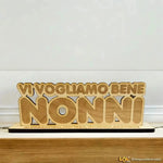 Targhetta Nonni – Idea Regalo per i Nonni, Festa dei Nonni-Targa in legno-Lol T-shirt