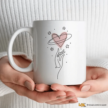 Tazza Amore Cuore Pianeta-Tazze Personalizzate-Lol T-shirt