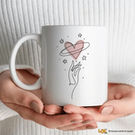 Tazza Amore Cuore Pianeta-Tazze Personalizzate-Lol T-shirt