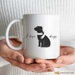 Tazza Amore per i cani con abbraccio-Tazze Personalizzate-Lol T-shirt