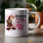 Tazza Divertente "Brontolo - Uno Stile di Vita" in Ceramica-Tazze Personalizzate-Lol T-shirt