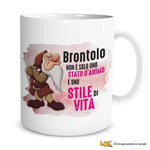 Tazza Divertente "Brontolo - Uno Stile di Vita" in Ceramica-Tazze Personalizzate-Lol T-shirt