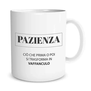 Tazza Divertente Pazienza-Tazze Personalizzate-Lol T-shirt