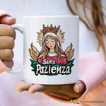 Tazza Divertente "Santa Pazienza" - Mug Simpatica in Ceramica-Tazze Personalizzate-Lol T-shirt