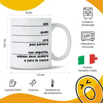 Tazza Divertente "Shh" in Ceramica 325ml-Tazze Personalizzate-Lol T-shirt