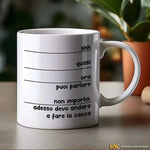 Tazza Divertente "Shh" in Ceramica 325ml-Tazze Personalizzate-Lol T-shirt